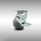Service Caster 4 Inch SS Thermoplastic Rubber Swivel Caster with Roller Bearing and Brake SCC SCC-SS30S420-TPRRD-TLB - alternate 1